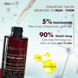 Tinh chất Giảm Thâm Mụn Ekseption Hyaluronic NIACIN Mixlab Serum (HA + 5% B3) 75ml 2