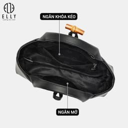 [Tặng hộp 20.10] Túi xách nữ ELLY EL398 túi xách tay đeo vai đeo chéo da tổng hợp cao cấp chính hãng 6