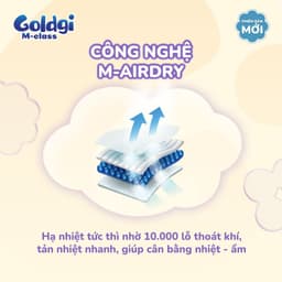 [MẪU MỚI] Bỉm Dán/Quần Goldgi M-Class 2026 Điều Hoà Siêu Thoáng Cho Bé 6