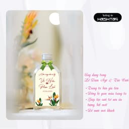 Combo Nhãn dán + Chai Bầu 330ml + nơ .Trang Trí Đám Cưới, Đám Hỏi 8
