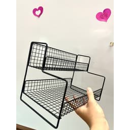 Kệ Đựng Gia Vị 2 Tầng Sơn tĩnh điện cho nhà  bếp tiện ích, Dụng cụ nhà bếp, Kệ để đồ nhà bếp 9