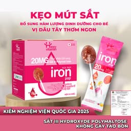 Kẹo mút bổ sung Sắt Happy Vitamin - Hỗ trợ đề kháng khỏe, phát triển toàn diện cho trẻ Hộp 25 Que 2