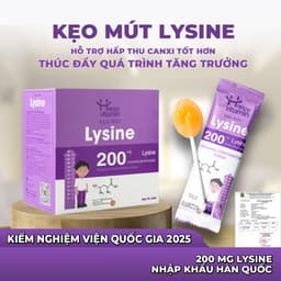 Kẹo mút bổ sung Lysine Hữu Cơ - Happy Vitamin - Hỗ trợ giúp hấp thu Canxi tốt hơn - Hộp 25 Que 2