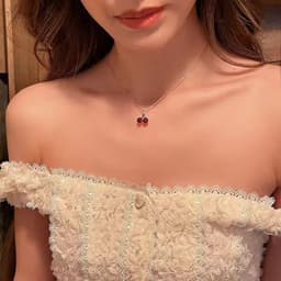 Dây Chuyền, Bông Tai Cherry đỏ🍒 Nữ tính – trẻ trung – ngọt ngào 8