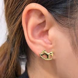 ✨ Bông Tai Ngựa Bập Bênh Ánh Kim – Thanh Lịch & Tinh Tế 1