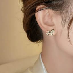 Bông Tai Ngựa Bập Bênh Đính Đá 6