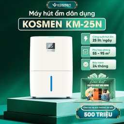 Máy Hút Ẩm Kosmen KM-25N, Công Suất 25Lit Phù Hợp Diện Tích 55 - 95 m2, Hàng Chính Hãng 2