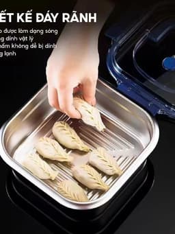 Hộp Đựng Thức Ăn Inox 304 Cao Cấp 1800ML Nắp Kín Silicone Chống Rò Rỉ An Toàn Sức Khỏe Mang Cơm Đi Làm Đi Học 10