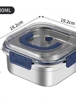 Hộp Đựng Thức Ăn Inox 304 Cao Cấp 1800ML Nắp Kín Silicone Chống Rò Rỉ An Toàn Sức Khỏe Mang Cơm Đi Làm Đi Học 7