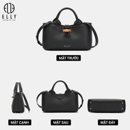 [Tặng hộp 20.10] Túi xách nữ ELLY EL398 túi xách tay đeo vai đeo chéo da tổng hợp cao cấp chính hãng 5