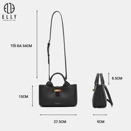 [Tặng hộp 20.10] Túi xách nữ ELLY EL398 túi xách tay đeo vai đeo chéo da tổng hợp cao cấp chính hãng 4