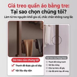 Giá Treo Quần Áo Kệ Treo Đồ Cổ Điển 2 Tầng Đa Năng Phù Hợp Mọi Không Gian Di Chuyển Dễ Dàng 6
