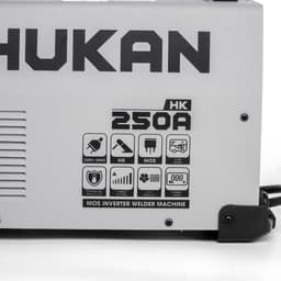 Máy hàn điện tử HUKAN ARC-250MOSFET, Công suất 4.3kv x 220v, Hàn que 1.6mm - 4.0mm, Công nghệ INVERTER 6