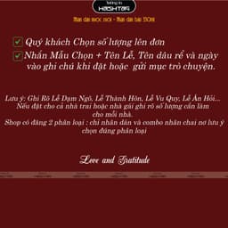 Combo Nhãn dán + Chai Bầu 330ml + nơ .Trang Trí Đám Cưới, Đám Hỏi 7