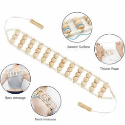 Dây Con Lăn Mát Xa Lưng Trị Liệu Bằng Gỗ, Dây Con Lăn Mát Xa Bằng Gỗ, Máy Massage, Máy Massage Lưng(thetung12) 5