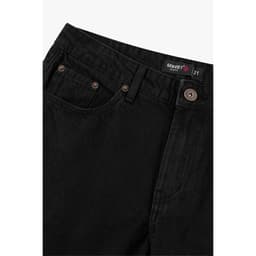 Quần jean nam đen GENVIET JEANS dáng col đứng vải denim cao cấp co giãn nhẹ công sở basic dễ phối đồ 9121 5