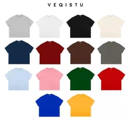 Áo Thun BOXY Local Brand VEQISTU "Áo Thun Trơn ", Áo Thun Boxy Form Rộng Unisex Nam Nữ 250Gsm Cotton 1