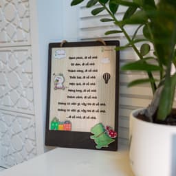 Bảng Gỗ Bách Mộc Decor Quy Tắc Gia Đình - 5 Câu Thần Chú - Trang Trí Nhà Cửa Độc Đáo và Ý Nghĩa 7