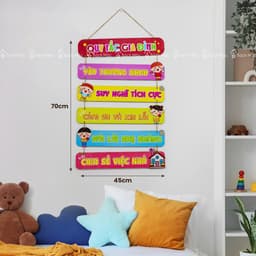 Bảng Gỗ Treo Trang Trí Gia Đình và Lớp Học - Mẫu Mới Từ Nhà Bách Mộc 4