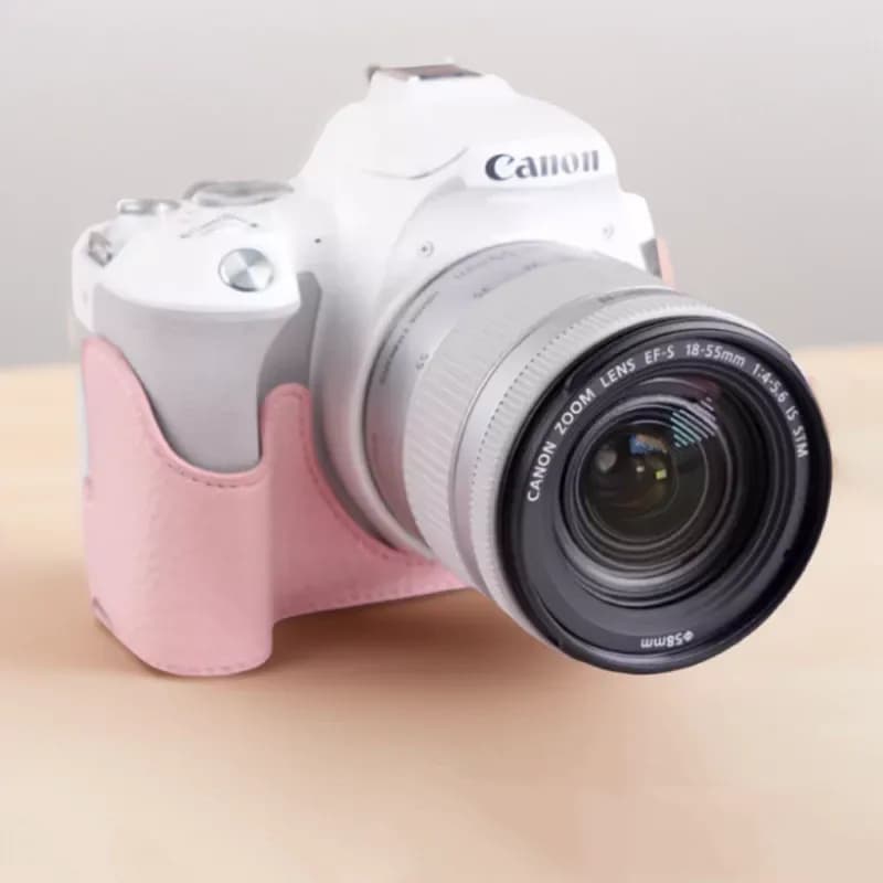 [SẴN] Case Ốp da PU Bảo Vệ Vỏ Cho Máy Ảnh Canon 200D/ 200D II