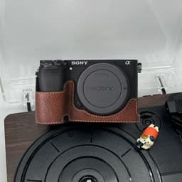 [SẴN HN] Case Ốp da PU Bảo Vệ Vỏ Cho Máy Ảnh Sony A6000/A6100/A6300/A6400 4