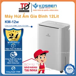 Máy Hút Ẩm Kosmen KM-12W, Không Gian 10-40 m2, Công Suất 12Lit - Kết Nối Wifi,Hàng Chính Hãng 1