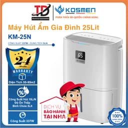 Máy Hút Ẩm Kosmen KM-25N, Công Suất 25Lit Phù Hợp Diện Tích 55 - 95 m2, Hàng Chính Hãng 1