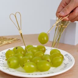 Gói 100 Chiếc Xiên Que Trang Trí Cocktail, Que Xiên Trái Cây Tăm Tre Decor dùng trong Pha Chế, hàng cao cấp 4