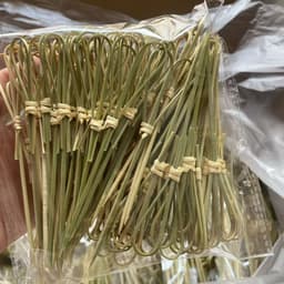 Gói 100 Chiếc Xiên Que Trang Trí Cocktail, Que Xiên Trái Cây Tăm Tre Decor dùng trong Pha Chế, hàng cao cấp 2