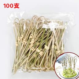 Gói 100 Chiếc Xiên Que Trang Trí Cocktail, Que Xiên Trái Cây Tăm Tre Decor dùng trong Pha Chế, hàng cao cấp 3