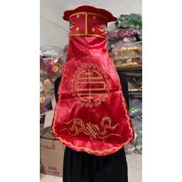 mũ ly che tai, mũ ly mừng thọ các cụ ông hàng thêu 3D cao cấp 3