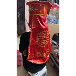 mũ ly che tai, mũ ly mừng thọ các cụ ông hàng thêu 3D cao cấp 4