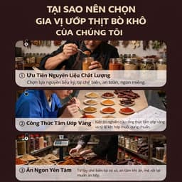 [ Hot] Gia vị làm bò khô tại nhà  40gram  chuẩn vị 4