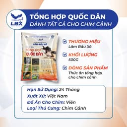 Thức ăn cám Tổng Hợp Quốc Dân 500gr Lâm Bầu Xô – cám chim dinh dưỡng, nuôi nhiều loại chim cảnh, dễ sử dụng 2