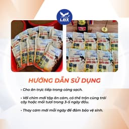 Thức ăn cám Tổng Hợp Quốc Dân 500gr Lâm Bầu Xô – cám chim dinh dưỡng, nuôi nhiều loại chim cảnh, dễ sử dụng 6