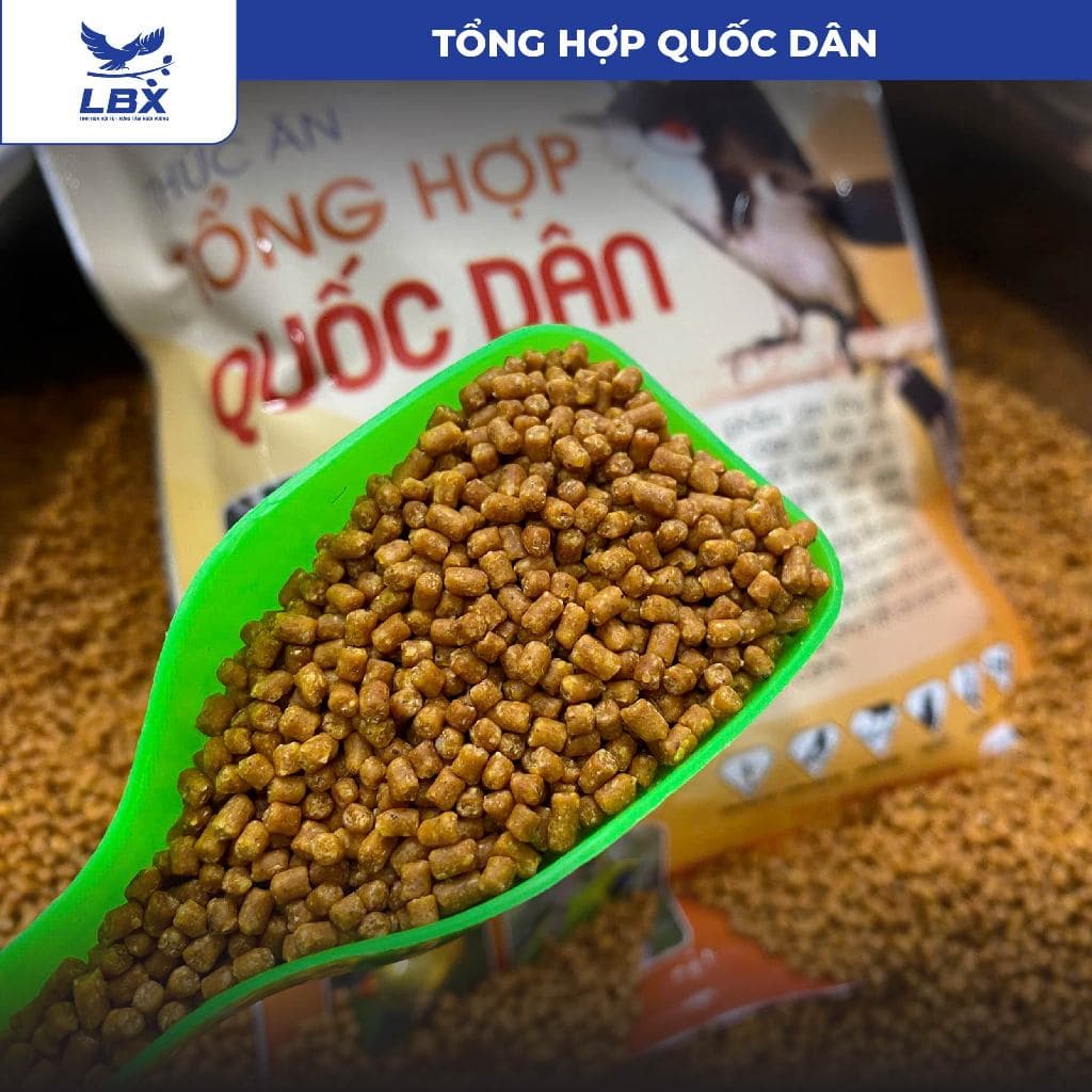 Thức ăn Tổng Hợp Quốc Dân Lâm Bầu Xô gói 500g Thức ăn cho tất cả các loại chim cao cấp