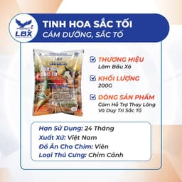 Cám chim cảnh Tinh Hoa Sắc Tố 200gr Lâm Bầu Xô – bổ sung sắc tố, lên màu lông đẹp tự nhiên 2