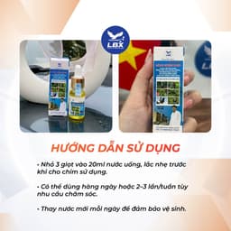 Dung dịch bổ sung năng lượng Năng Lượng Xanh Lâm Bầu Xô – hỗ trợ vitamin, phục hồi thể trạng cho chim sau vận động 5