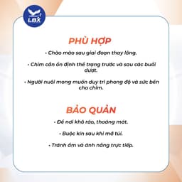 Thức tỉnh ngôi vương 200gr Lâm Bầu Xô – cám chim chào mào thi đấu cao cấp, tăng lửa, lên màu đẹp, dinh dưỡng chuyên sâu 5