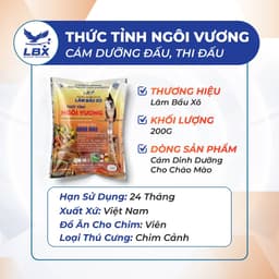 Thức tỉnh ngôi vương 200gr Lâm Bầu Xô – cám chim chào mào thi đấu cao cấp, tăng lửa, lên màu đẹp, dinh dưỡng chuyên sâu 2