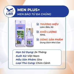 Dung dịch men vi sinh Men Plus Lâm Bầu Xô – bào tử đa chủng cho chim, ức chế vi khuẩn, giảm mùi hôi 2