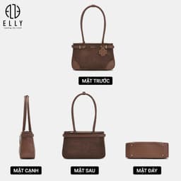 Túi Xách Nữ ELLY EL391 Da Tổng Hợp Cao Cấp Đeo Vai Thời Trang Thanh Lịch Công Sở 4