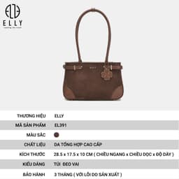Túi Xách Nữ ELLY EL391 Da Tổng Hợp Cao Cấp Đeo Vai Thời Trang Thanh Lịch Công Sở 2