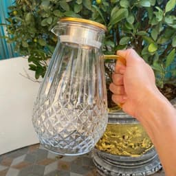 Bình Thủy Tinh Chịu Nhiệt 1800ML Nắp Inox Sang Trọng – Họa Tiết Kim Cương Cao Cấp 5