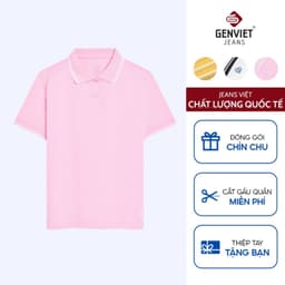 Áo Polo Cộc Tay Nữ GENVIET JEANS Chất Liệu Co Giãn 4 Chiều Thiết Kế Basic Dáng Ôm Vừa 8998 1