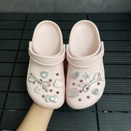 ( KHÔNG CHỮ ) Dép Sục Mèo Kim Loại Quai Hậu Thời Trang Êm Chân Không Thấm Nước - QH3 ANYA STORE 3