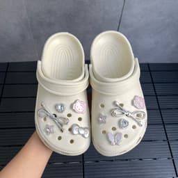 ( KHÔNG CHỮ ) Dép Sục Mèo Kim Loại Quai Hậu Thời Trang Êm Chân Không Thấm Nước - QH3 ANYA STORE 4