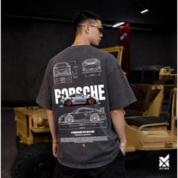 Áo Thun Oversize Porsche 911 (1) GT3 RS Nam Nữ Xfire Vietnam Form Rộng Unisex Streetwear Cotton 100% 2