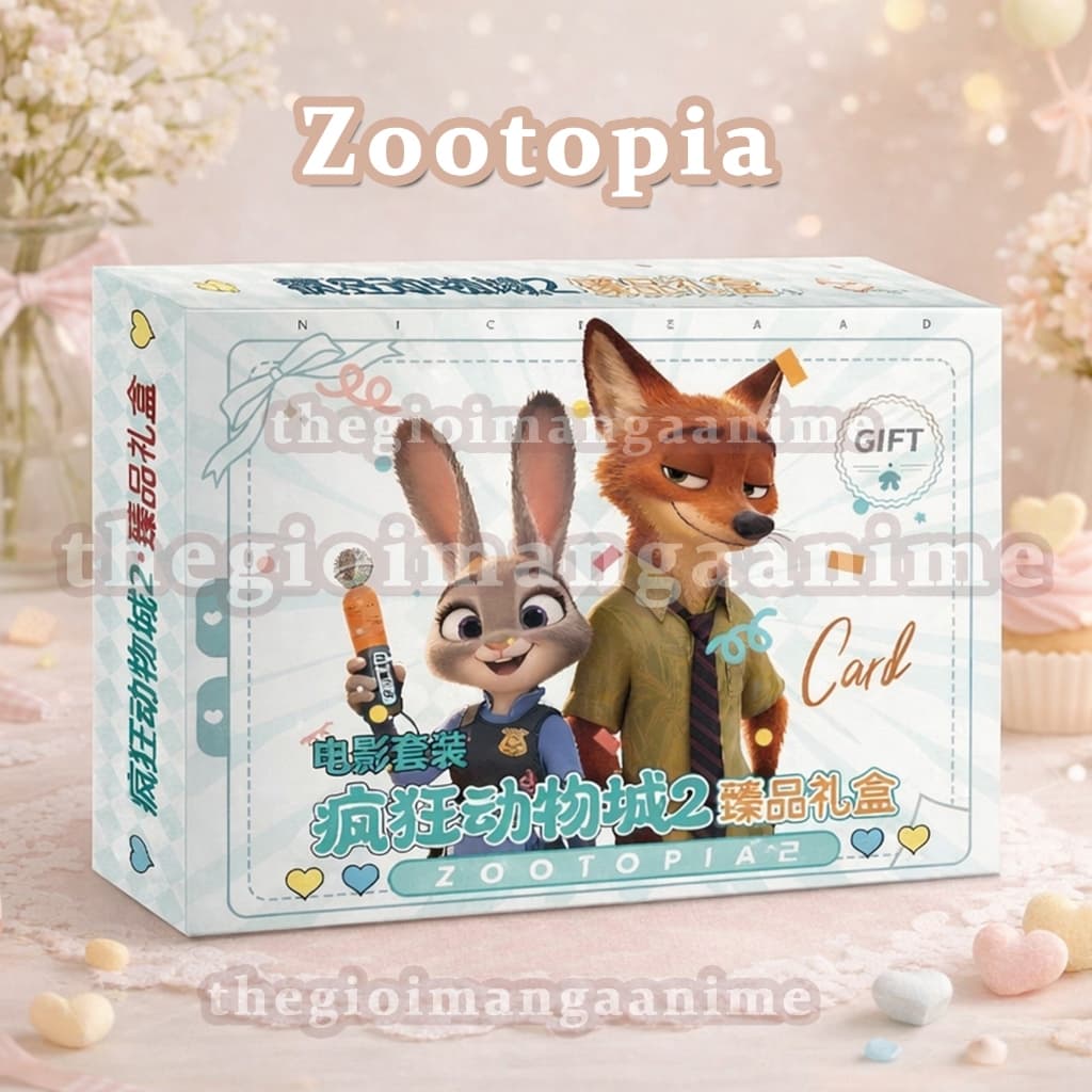 (tặng sticker) Hộp quà A5 Zootopia: Phi vụ động trời -  Hộp quà ngẫu nhiên nhiều món in hình anime dễ thương