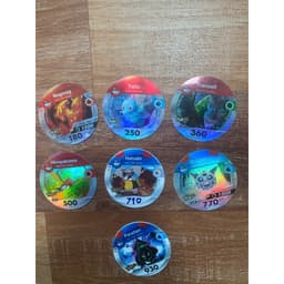 (Cũ) Combo 6c Thẻ pokemon xu nhựa pokemon thẻ toonies pokemon xu sắt 8